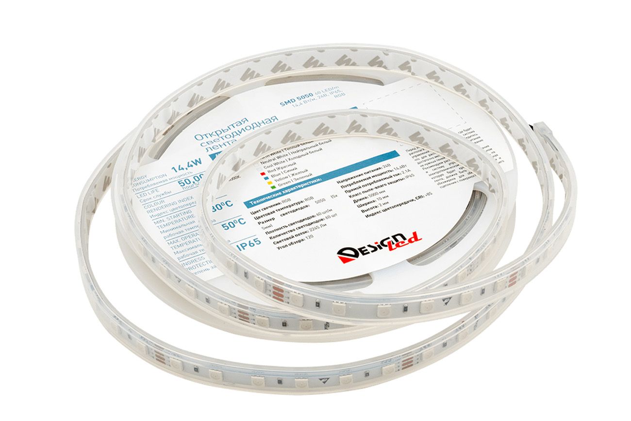 Лента светодиодная 1м. 14,4W LUX DSG560-24-RGB-65 00-00003351_SW