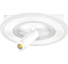 Настенно-потолочный светодиодный светильник со спотом Escada 20045SMA/02LED WH_ESC