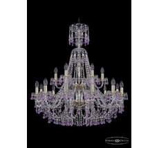 Хрустальная люстра Bohemia Ivele 1410/12+6/300/XL-95/2d G V7010_BI