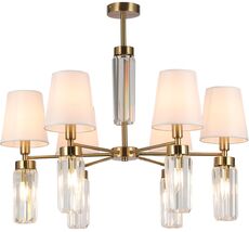 Потолочная люстра хрустальная на штанге Omnilux OML-89807-12