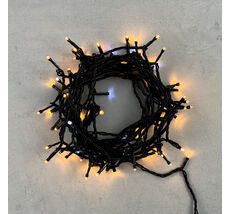 Гирлянда LTC Нить 10м Экстра Тепло-Белая с Мерцанием Белого Диода 24В, 100 LED PST100BLW-11-1EWW