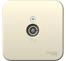ТВ-розетка накладная оконечная (молочный) Systeme Electric BLNTA000012