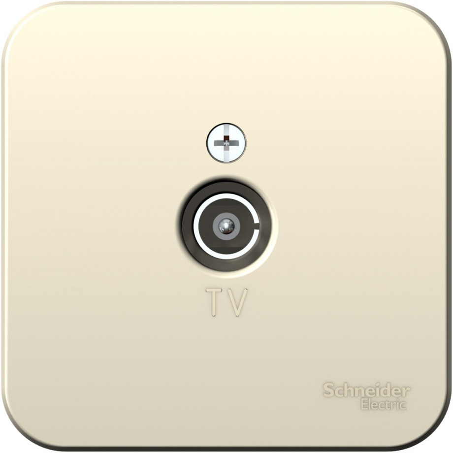 ТВ-розетка накладная оконечная (молочный) Systeme Electric BLNTA000012