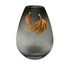 Ваза стеклянная с золотой веточкой Garda Decor 55RV6590L