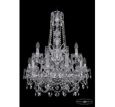 Хрустальная люстра Bohemia Ivele 1411/10+5/195/h-77/2d Ni_BI