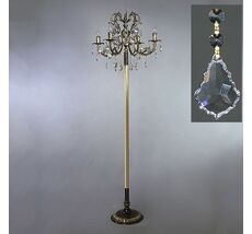 Торшер Ambiente ALICANTE 8888F/4 PB Leaf Crystal_BZ