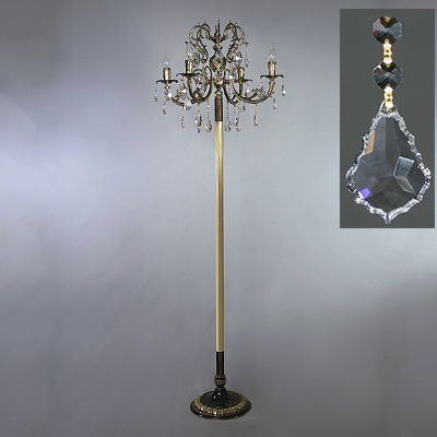 Торшер Ambiente ALICANTE 8888F/4 PB Leaf Crystal
