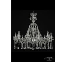 Хрустальная люстра Bohemia Ivele 1413/12/360/XL-100 Ni_BI