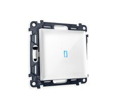 Выключатель одноклавишный проходной с подсветкой Ambrella Volt ALFA QUANT MA102040_AMB