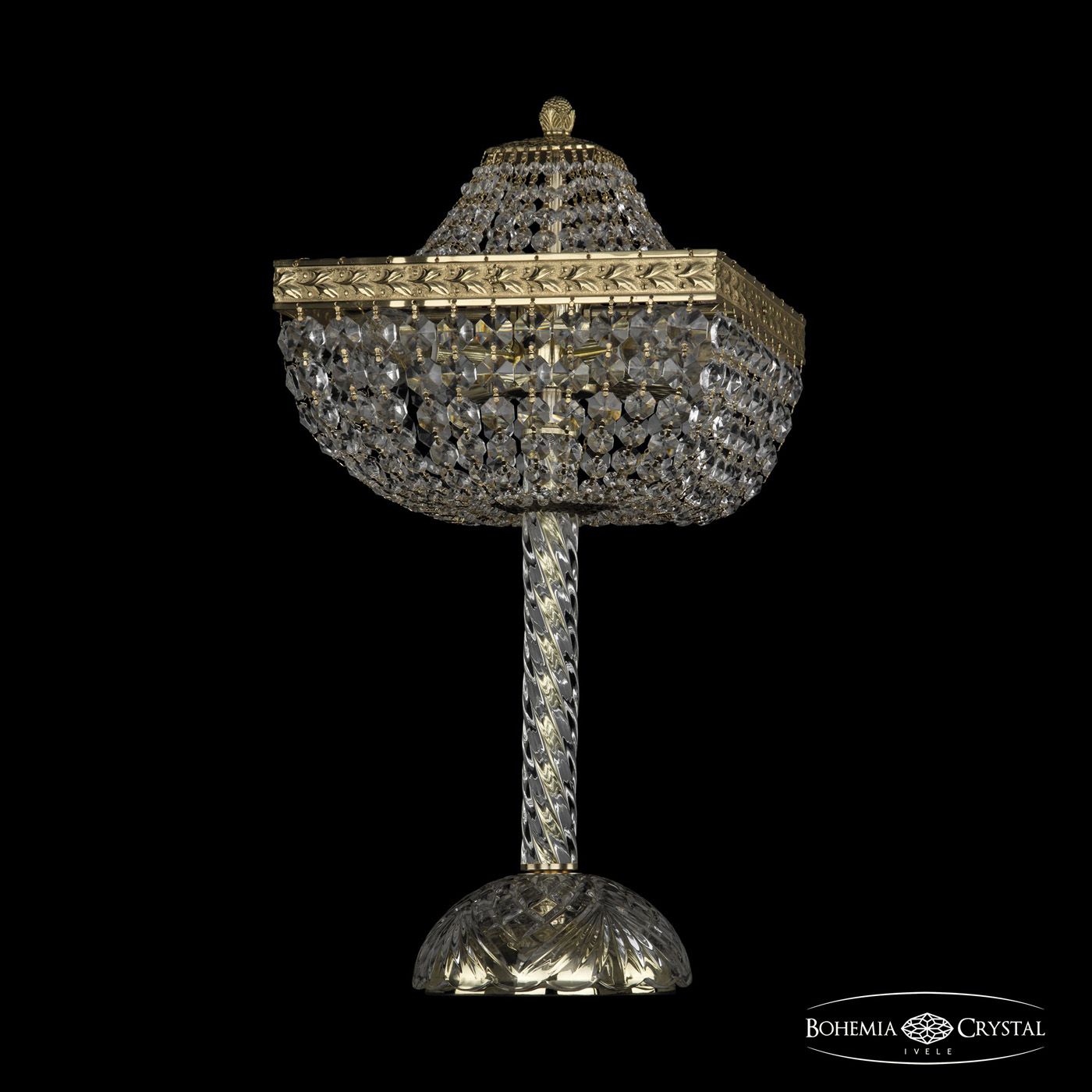 Настольная лампа Bohemia Ivele 19112L4/H/25IV G, цвет золотой