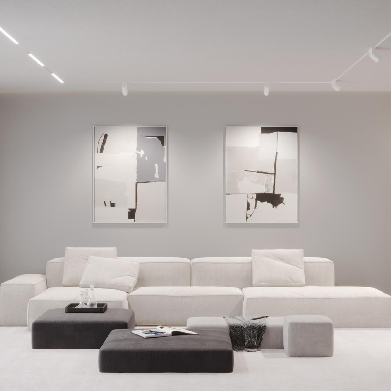 Трековый низковольтный смарт-светильник диммируемый со сменой цв.температуры, (пульт ДУ/Smart Life) NOVOTECH FLUM 359497