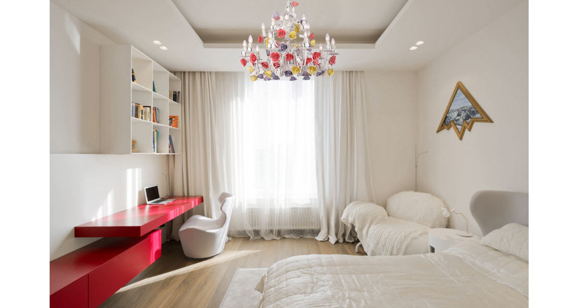 Подвесная люстра Lucia Tucci FIORI Fiori di rose 185.10.5