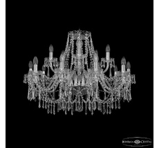Хрустальная люстра Bohemia Ivele Crystal 1403/10+5/300 Ni_BI