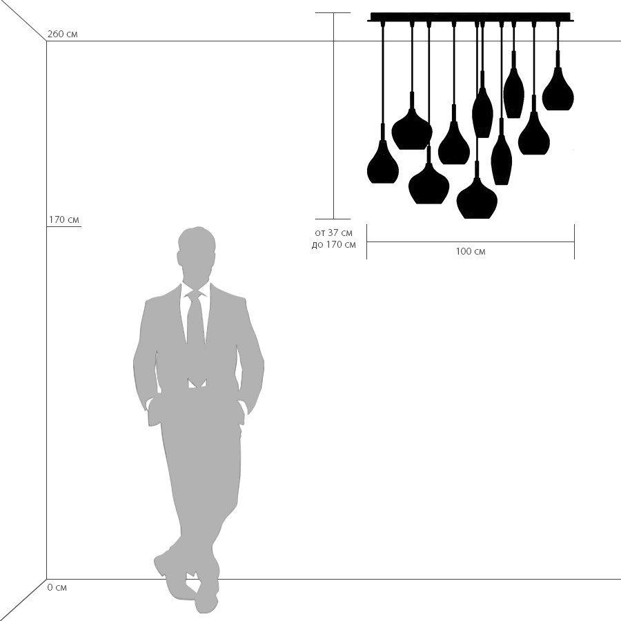 Подвесная люстра LightStar Pentola 803125_LS