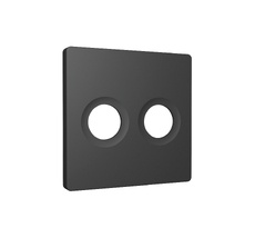 Лицевая панель ALFA для TV двойной розетки QUANT Ambrella Volt AP9133_AMB