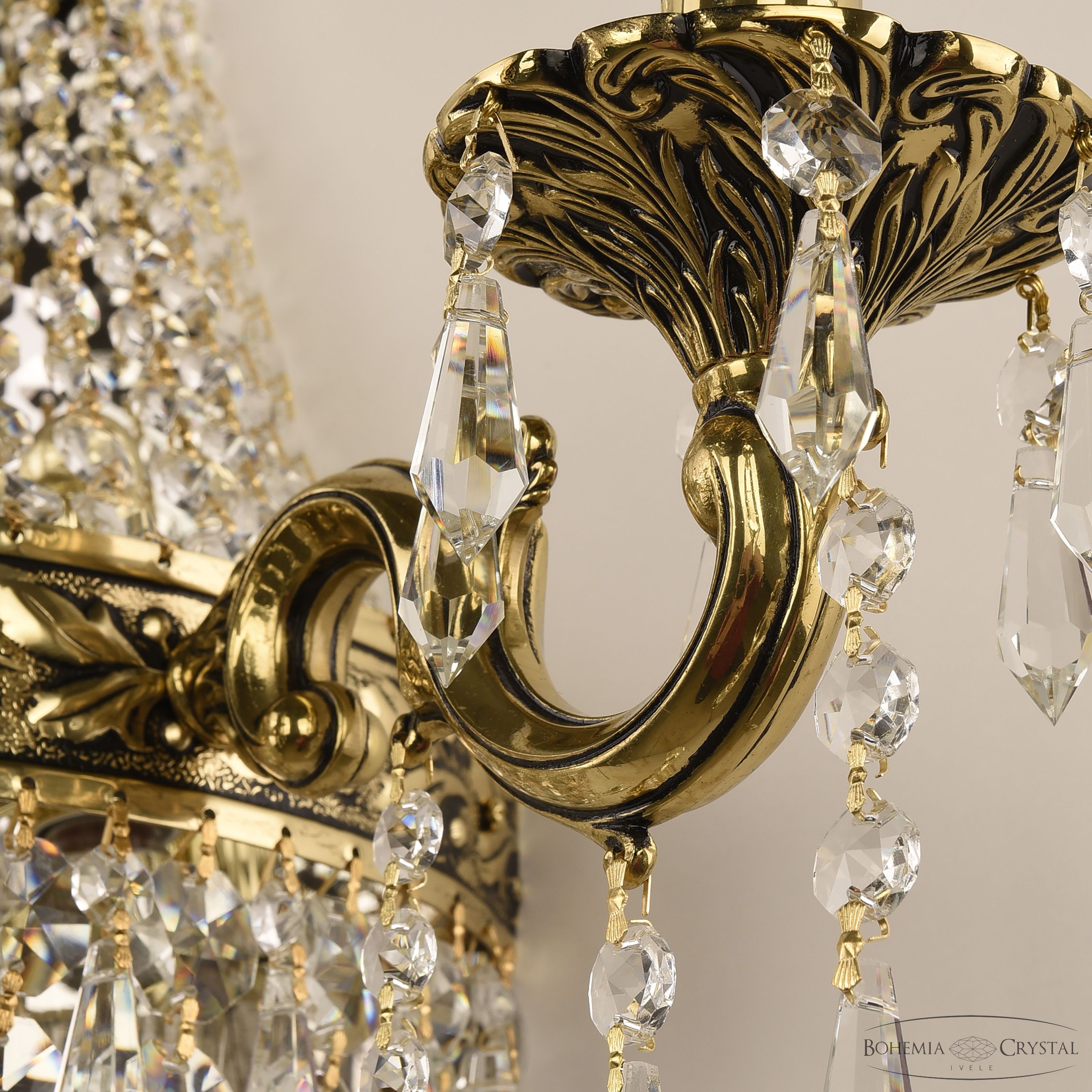 Бра Bohemia Ivele Crystal 2227H201B/3/47IV GB_BI