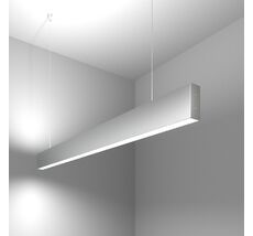 Подвесной светильник Elektrostandard Линейный светодиодный двусторонний 103см 40Вт 6500К матовое серебро Grand a041522_ES