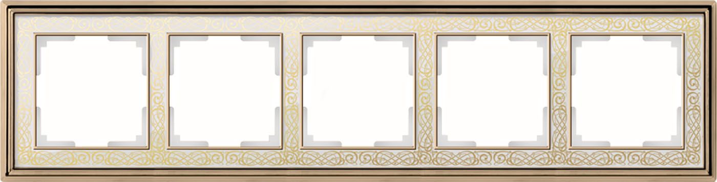 

Рамка на 5 постов Palacio Gracia WL77-Frame-05 a051319, Золотой, a051319