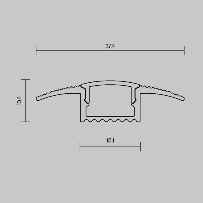 Профиль встраиваемый в пол Maytoni 636022_MY