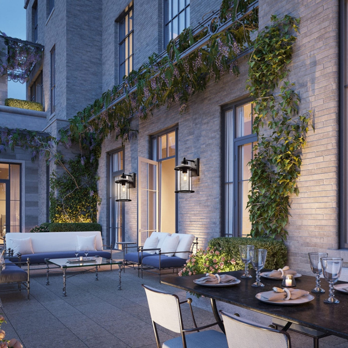 Настенный уличный светильник IP44 Feron 48388_FR