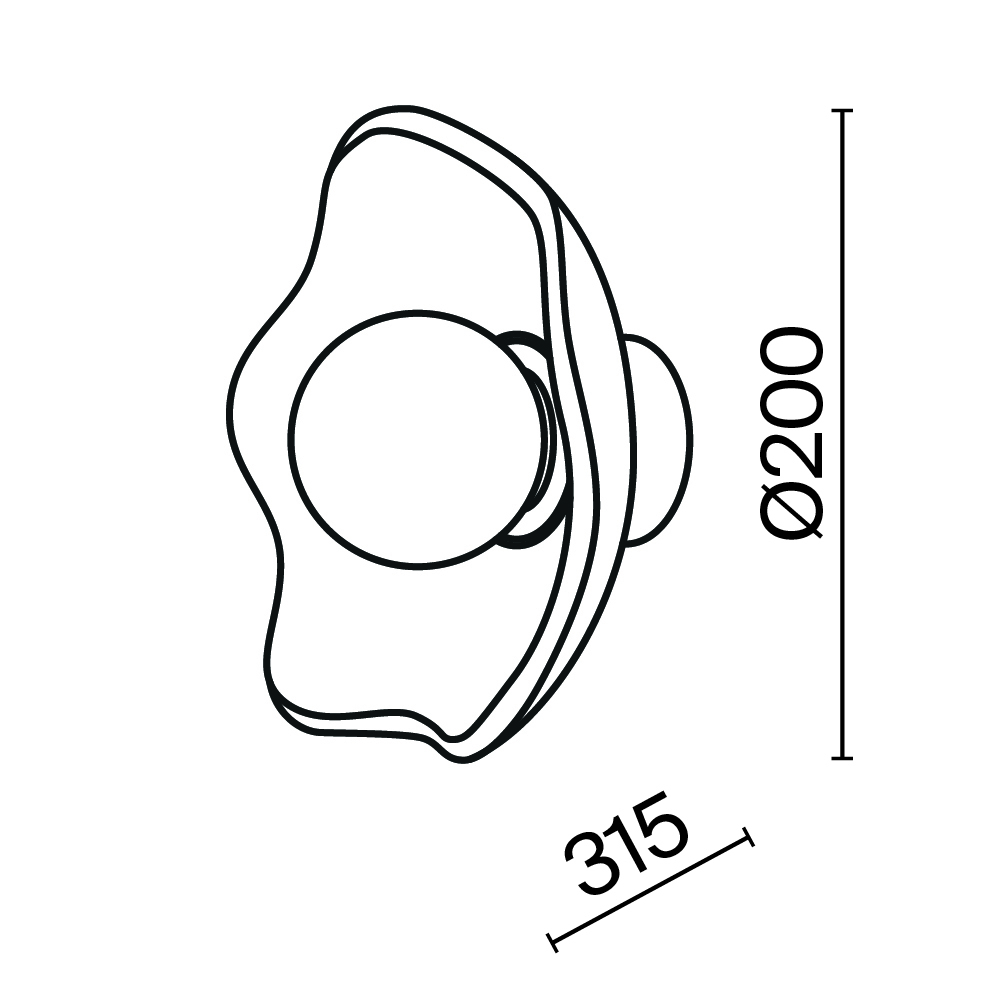 Настенный светильник Maytoni Miracle MOD207WL-01BS_MY