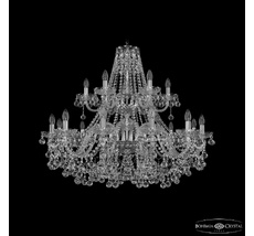 Хрустальная люстра Bohemia Ivele Crystal 1409/12+6/360/2d Ni_BI