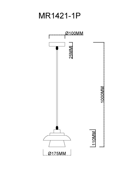 Подвесной светильник MyFar Renata MR1421-1P