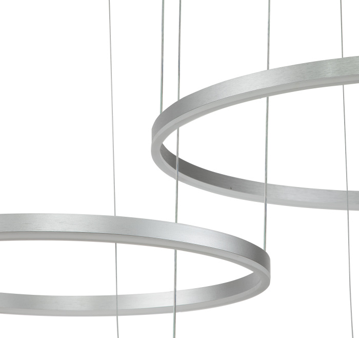 Подвесная люстра с пультом светодиодная (14001/3P Silver) Indigo V000014L