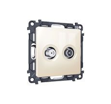 Комплект механизма розетки TV оконечной + SAT 5-862MHz 3.5dB/950-2150MHz 3.5dB ALFA QUANT (AP3133, VM217) Ambrella Volt MA313310_AMB