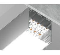 Алюминиевый профиль накладной/подвесной Profile System для ленты до 41,4мм Ambrella Light ILLUMINATION GP3100AL_AMB