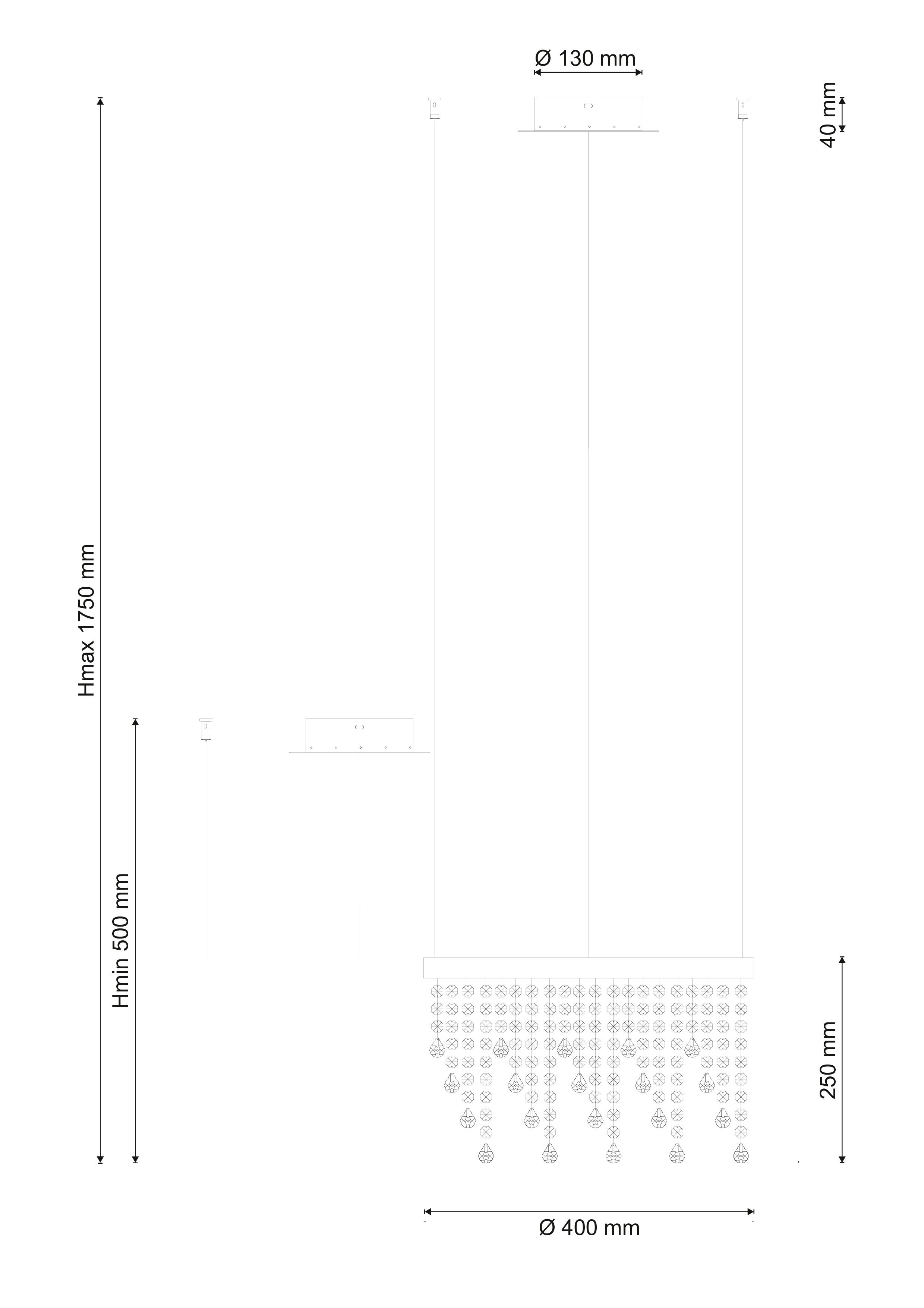 Подвесной светильник Lucia Tucci ECLIPSE eclipse 1671.1 D400 LED