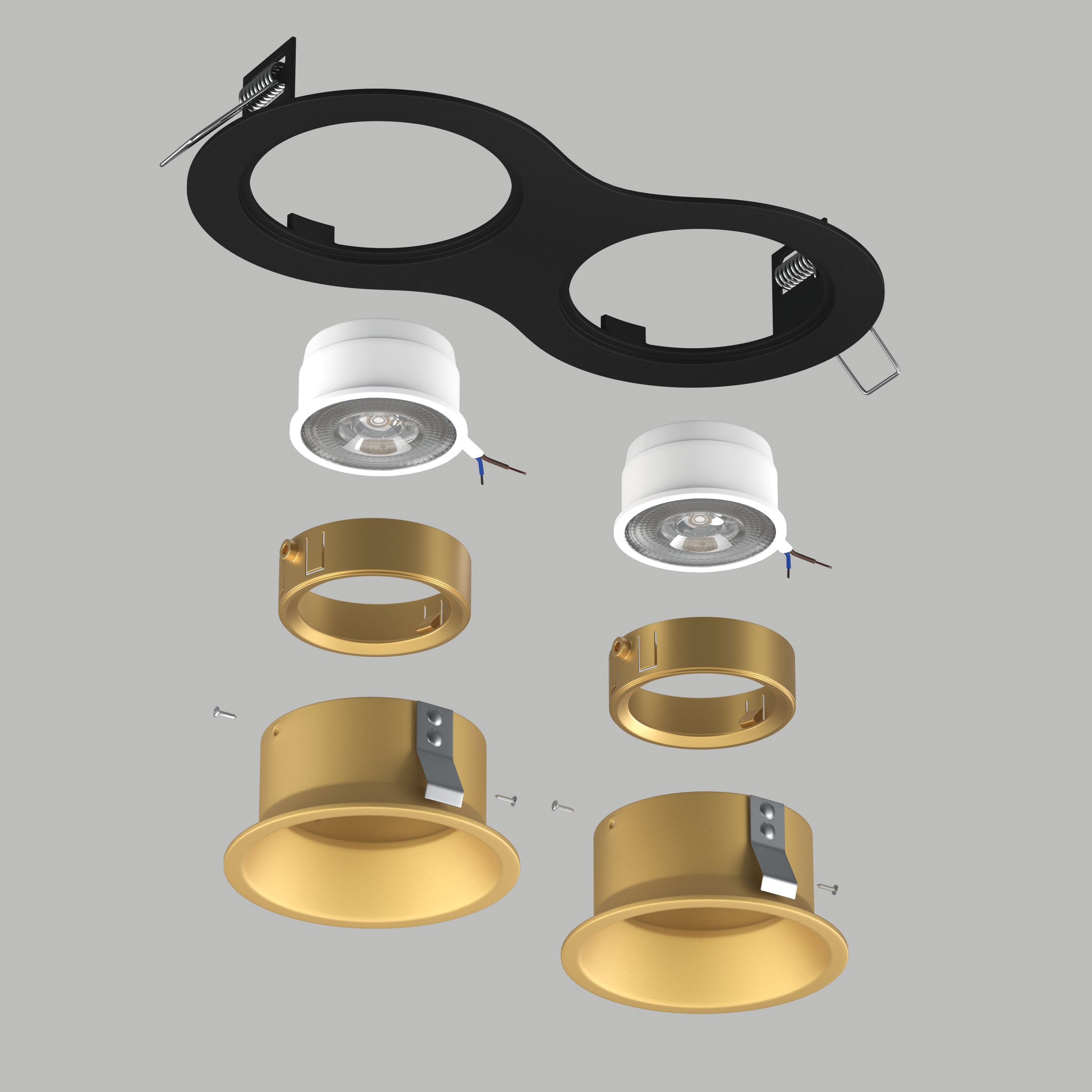 Встраиваемый светильник Lightstrar Domino D6270303GMOD_LS