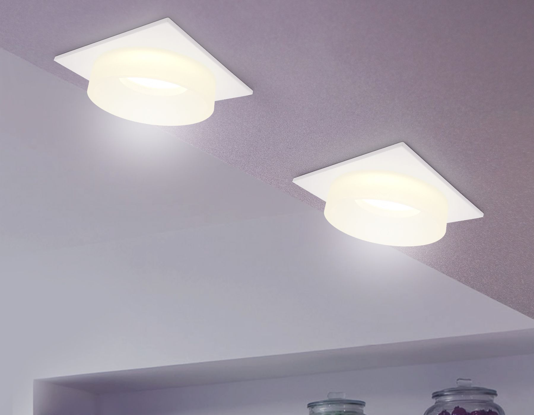 Встраиваемый светильник Ambrella light  с акрилом TN1314_AMB