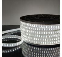 Лента светодиодная Лента светодиодная 220V 18W 180Led 2835 IP65, холодный белый, 50 м, двухрядная a053653_ES