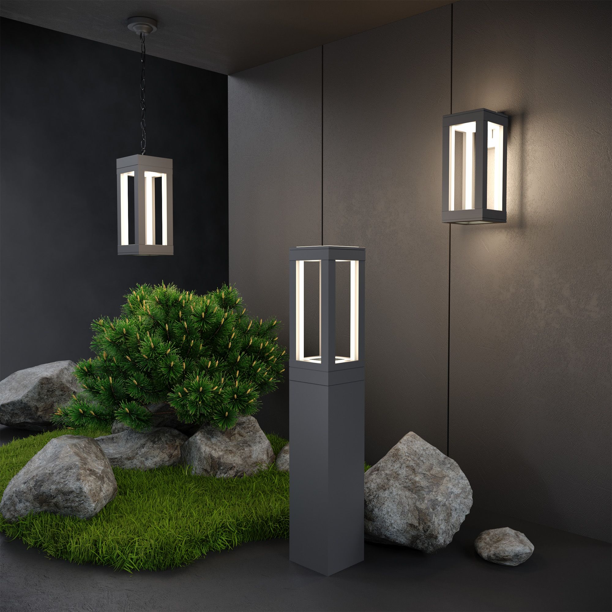 Уличный настенный светильник Frame Elektrostandard a051856_ES