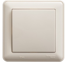 Выключатель встраиваемый одноклавишный (слоновая кость) Systeme Electric VS610-156-28