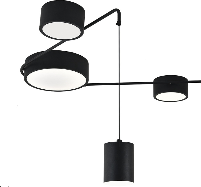 Потолочный светильник с пультом (ночной режим) LED (14028/5С Black) Indigo V000161L