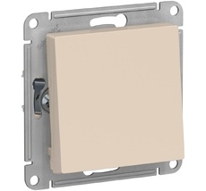 Выключатель встраиваемый одноклавишный (бежевый) Systeme Electric ATN000261