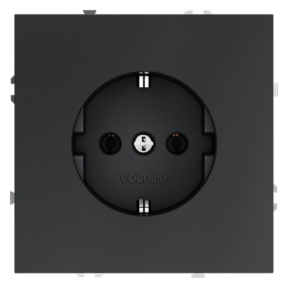 Розетка встраиваемая VOLTUM S70 с заземлением 16А VLS040107