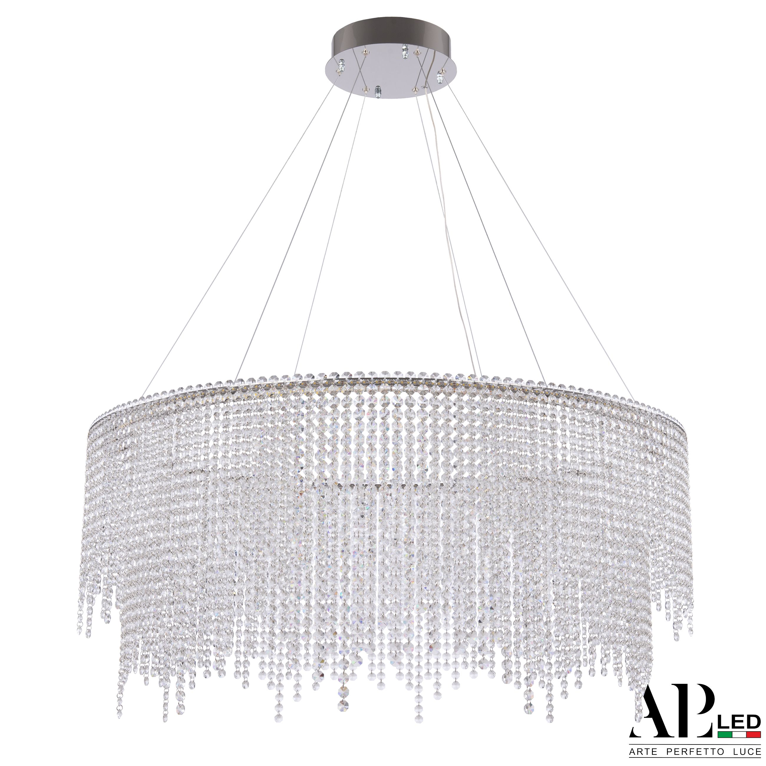 Хрустальная люстра APL LED Sicilia SH02.93.D.Ni.4000_BI