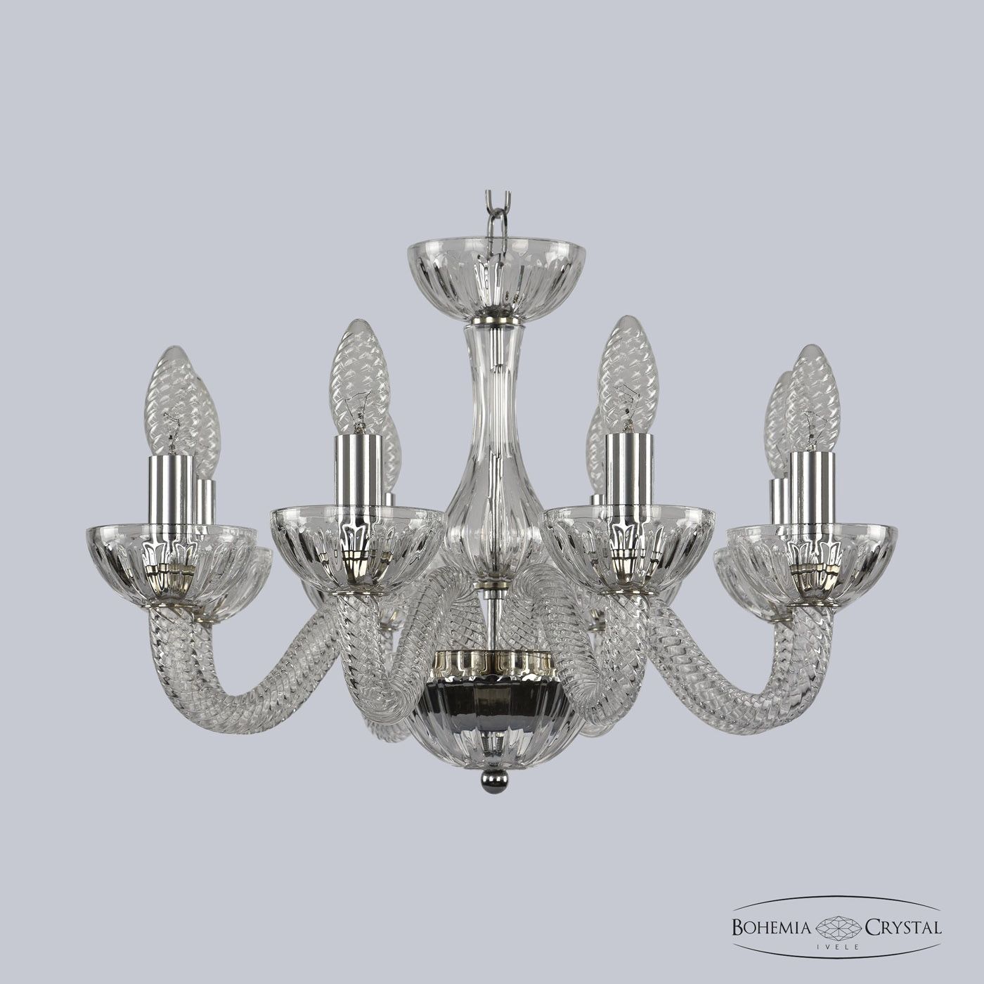

Подвесная люстра Bohemia Ivele Clear 1310/8/165 Ni Cl/Clear/M-1H, 1310/8/165 Ni Cl/Clear/M-1H