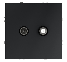 Розетка телевизионнная встраиваемая VOLTUM S70 оконечная TV+SAT VLS060407