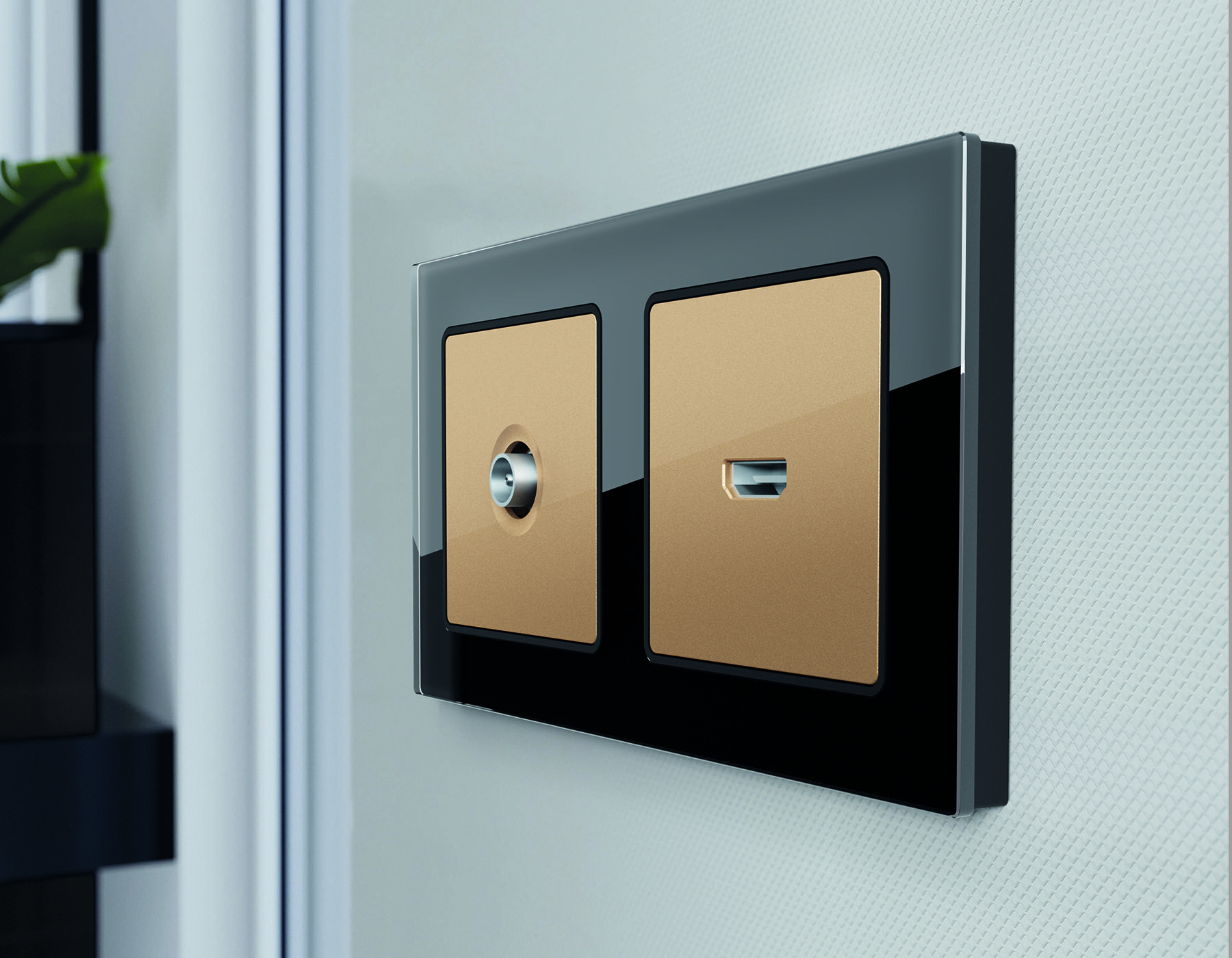 Лицевая панель для HDMI розетки QUANT Ambrella Volt ALFA AP6140_AMB