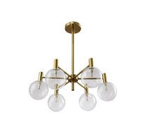 Подвесная люстра Crystallux ANDRES ANDRES SP6 BRONZE/TRANSPARENTE_CR