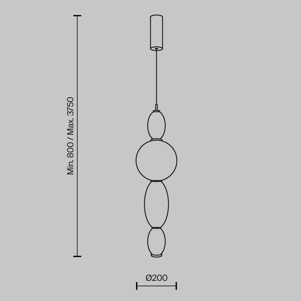 Подвесной светильник Maytoni Adore MOD297PL-L12BS3K_MY