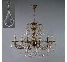 Хрустальная люстра Ambiente Ambient 8888/6 PB Leaf crystal_BZ