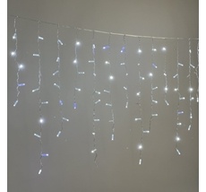 Гирлянда Бахрома с Колпачком 3,2 x 0,9 м Белая с Мерцанием Белого Диода 220В, 168 LED, LTC PIL180BLWCAP-10-2W