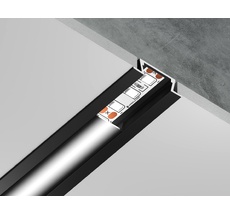 Алюминиевый профиль встраиваемый для ленты до 11мм Ambrella Light ILLUMINATION GP1001BK/BK_AMB