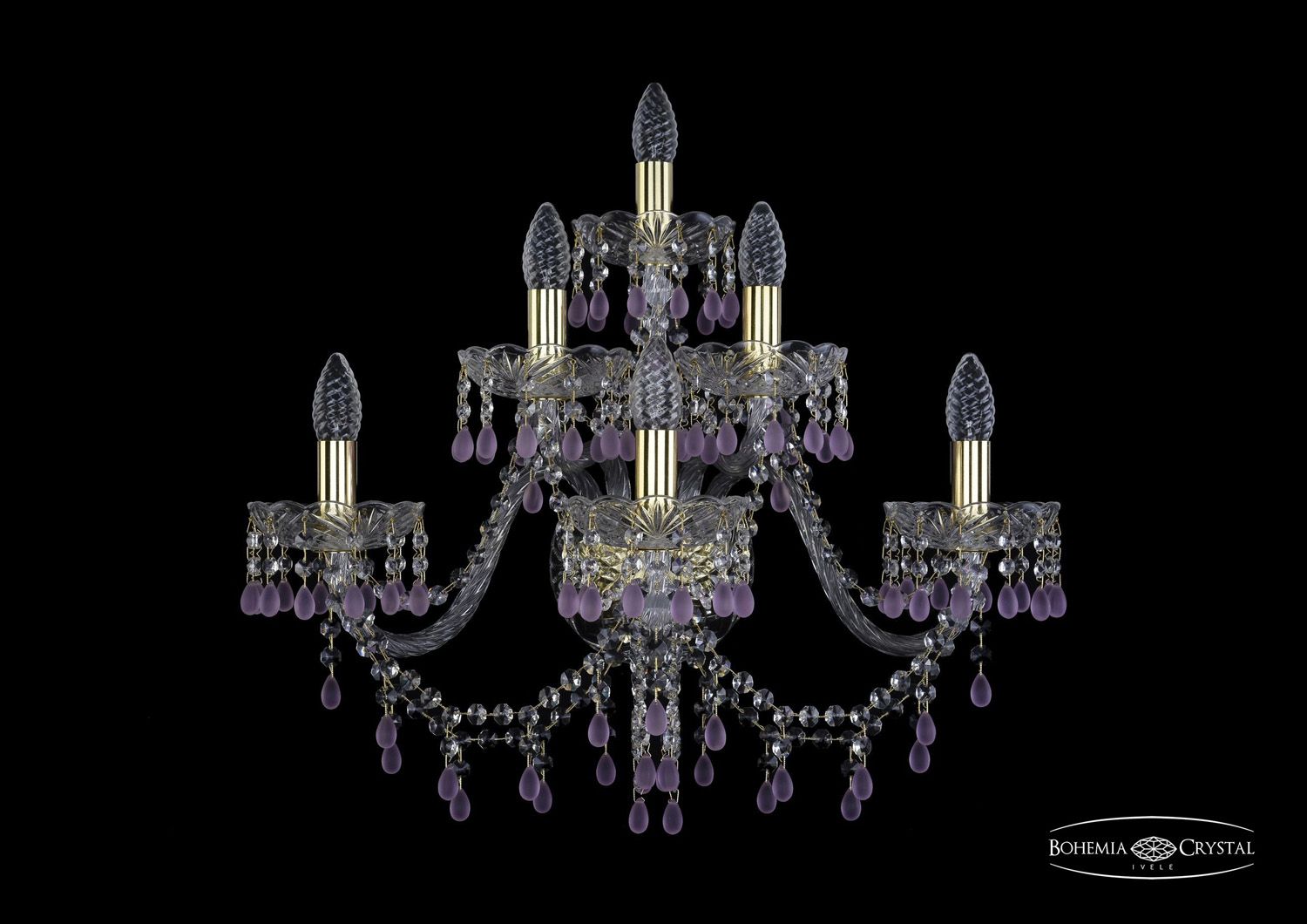 

Бра Bohemia Ivele 1410B/3+2+1/240/XL G V7010, 1410B/3+2+1/240/XL G V7010
