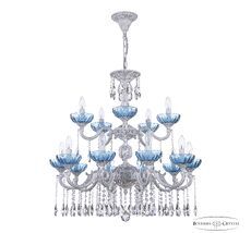 Хрустальная люстра Bohemia Ivele AL78101/10+5/250/2D A WMN P Aquamarine/M-1H_BI